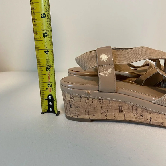 Laura Ashley women’s nude elastic strap platform sandals — size‎ 9.5 - Picture 8 of 8